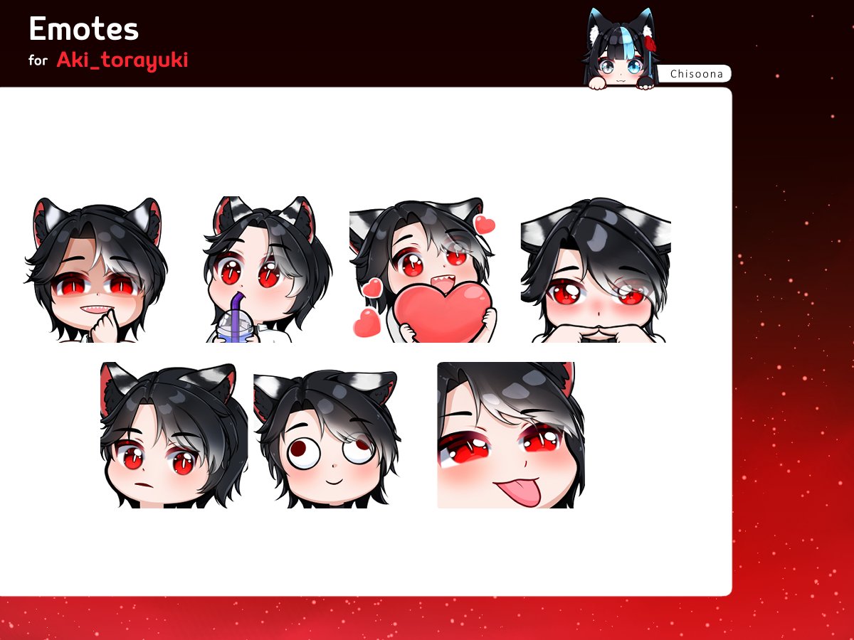 Chisoona's tweet photo. ₊˚⊹ ᰔ  Emotes for @AkiTorayuki  ⊹ ࣪ ˖
        └ ❤️&amp; 🔁 Appreciated !
᠃ #VGen https://t.co/zZ4WL9JF9o