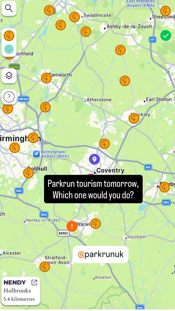 Popbangcolour's tweet image. Off to do some #parkruntourism in the morning as Cov parkrun is off due to the football celebrations on Monday 

So, thinking Solihull’s Brueton park for a morning 3 mile / 5K @parkrunUK 

Which of the midland parkrun’s would you recommend to do? 🏃🏻

#Parkrun