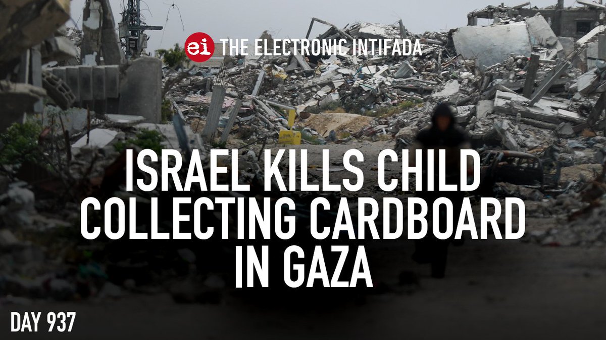 Electronic Intifada tweet media