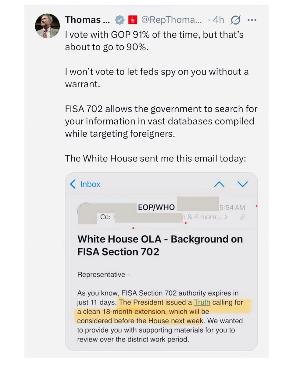Congressman Thomas Massie tweet media