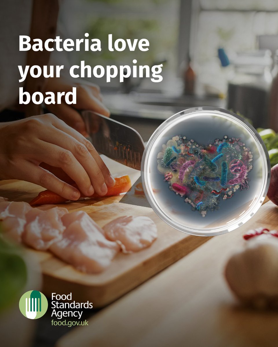 WTStds's tweet photo. Bacteria love making themselves at home in your kitchen if you're not careful about cross-contamination.
Use clean utensils before preparing food &amp; remember to wash items thoroughly between tasks.  
https://t.co/XUfd0A0tJA  
#BacteriaLoveItHere #KitchenHygiene #FoodSafety https://t.co/2mGMGraTzy