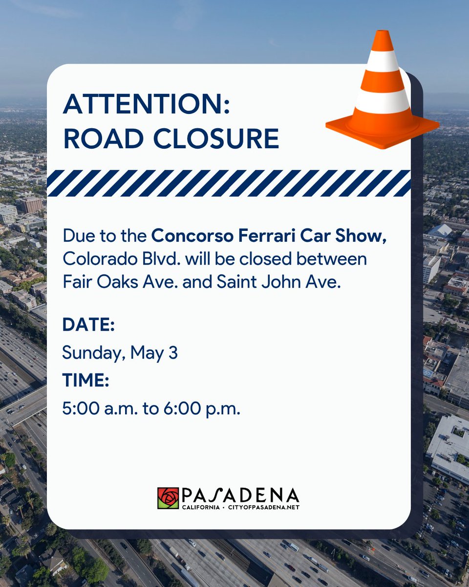 City of Pasadena tweet media