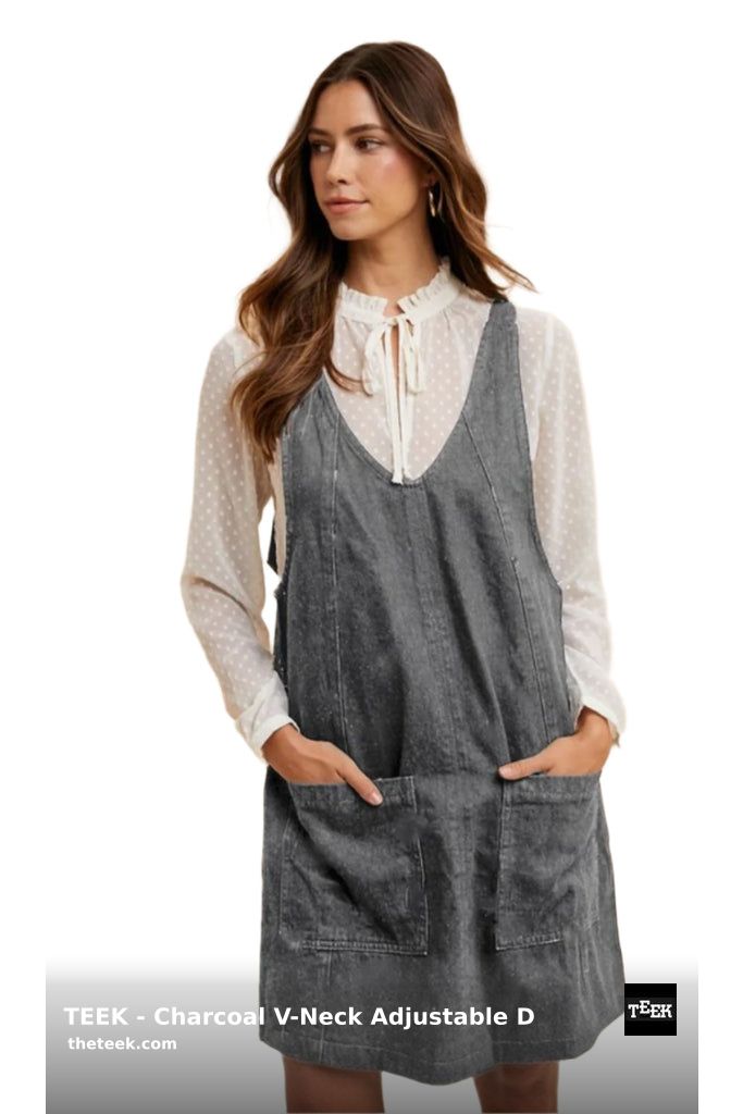 theTEEKdotcom's tweet image. TEEK - Charcoal V-Neck Adjustable Denim Overall Pocketed Dress
theteek.com/products/teek-….
.
 #shop #loveyourself #trending