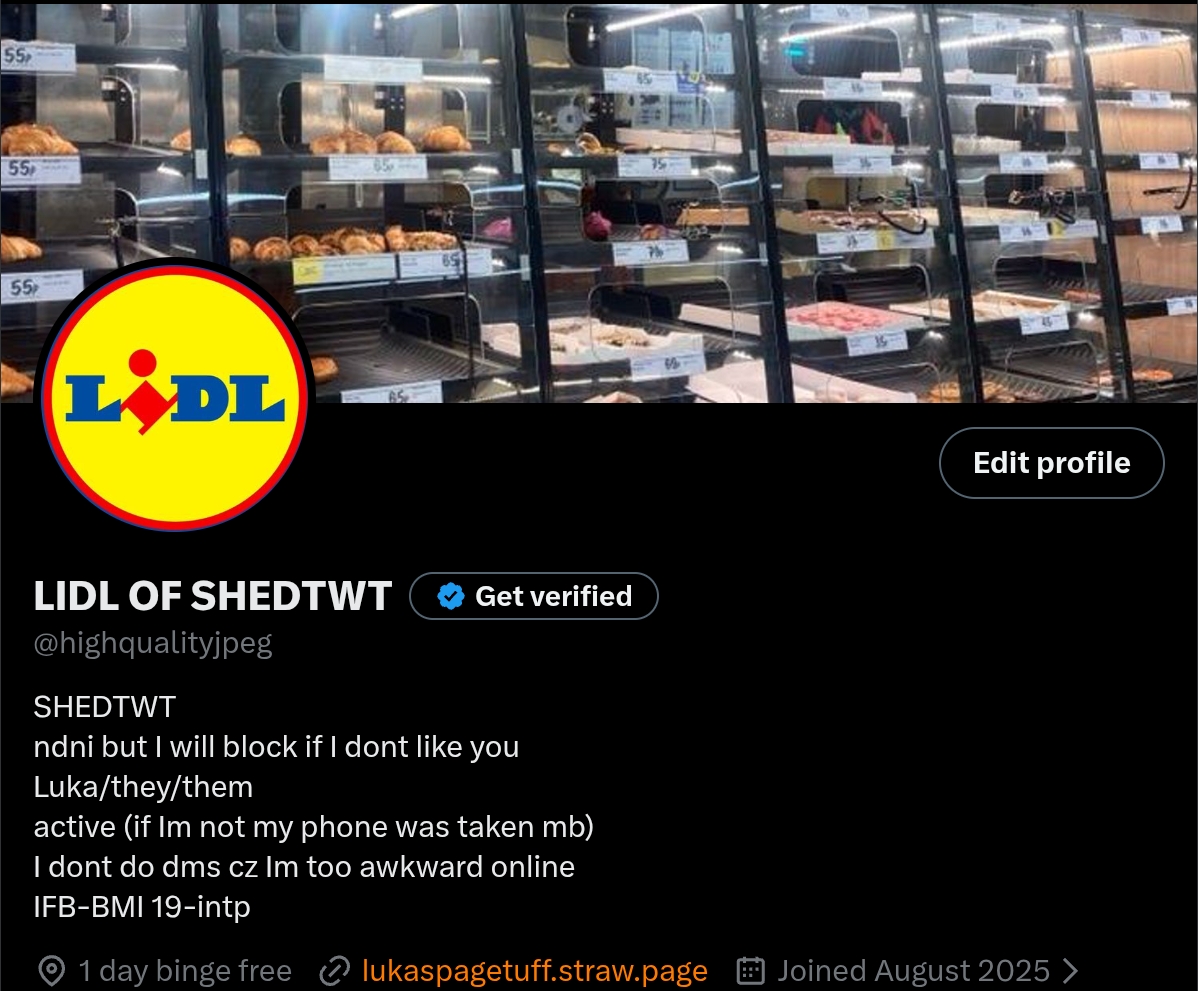 LIDL OF SHEDTWT tweet media