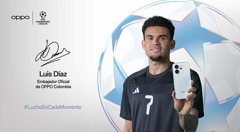technocio's tweet image. #Tecnología #celularesOPPO #EmbajadordeMarca #foldable OPPO anuncia a Luis Díaz como embajador de marca en Colombia: La multinacional China desarrollará un programa de responsabilidad social en Colombia, enfocado en llevar tecnología y conectividad a… dlvr.it/TSKZ3G