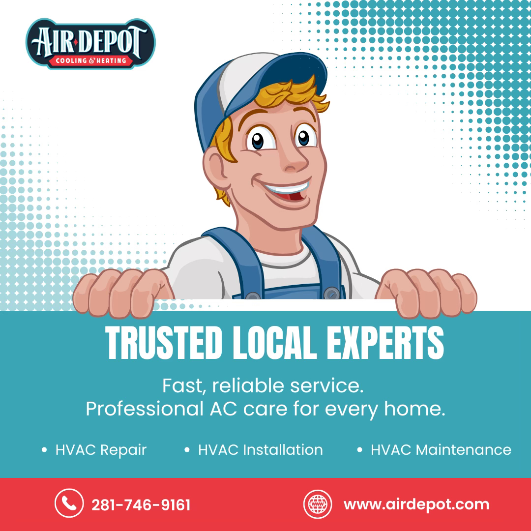 AIRDEPOT's tweet photo. Air Depot has been serving Houston and Cypress families with professional AC installation, repair, and maintenance. We prioritize your comfort and provide fast, dependable service tailored to your home. Contact us today at https://t.co/o8SesUMi4S #houstontx #cypresstx #acservice #hvacrepair #localbusiness #airdepot