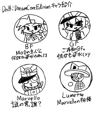 fnf_dreamcore's tweet photo. #DnB_DreamCoreEdition
#FNF
MODの登場人物紹介 https://t.co/Tdd8B4Z2Ku