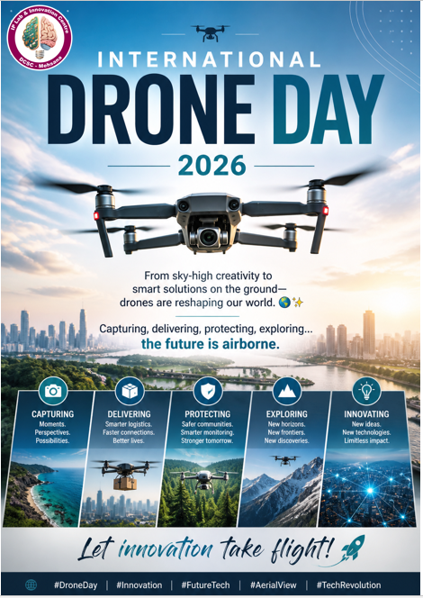 IPLABMEHSANA's tweet photo. 🚁 International Drone Day 2026

From capturing breathtaking views to delivering smarter solutions, drones are transforming the way we live, work &amp; explore. 🌍✨

Innovation is no longer grounded—it’s flying high.
Let’s celebrate the power of aerial technology! 🚀

#Innovation https://t.co/YNUN9y6JVO