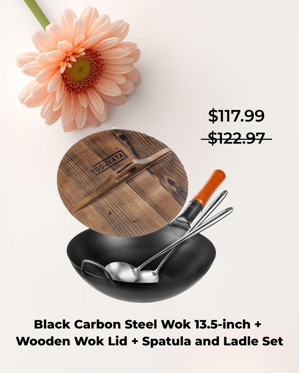 YosukataWok's tweet image. This Mother’s Day, give more than flowers 💐
Give moments. Give flavor. 
A Yosukata carbon steel wok turns everyday cooking into something special.
Make this Mother’s Day taste unforgettable ❤️
#MothersDay #GiftForMom #HomeCooking #FoodLovers #WokCooking #Yosukata