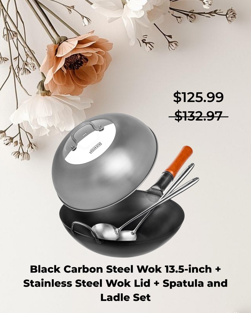 YosukataWok's tweet image. This Mother’s Day, give more than flowers 💐
Give moments. Give flavor. 
A Yosukata carbon steel wok turns everyday cooking into something special.
Make this Mother’s Day taste unforgettable ❤️
#MothersDay #GiftForMom #HomeCooking #FoodLovers #WokCooking #Yosukata
