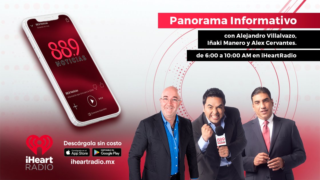 889Noticias's tweet image. La información que escuchas en #PanoramaInformativo, la encuentras en los #podcasts a través de #iHeartRadio bit.ly/PanoramaInform…   vg