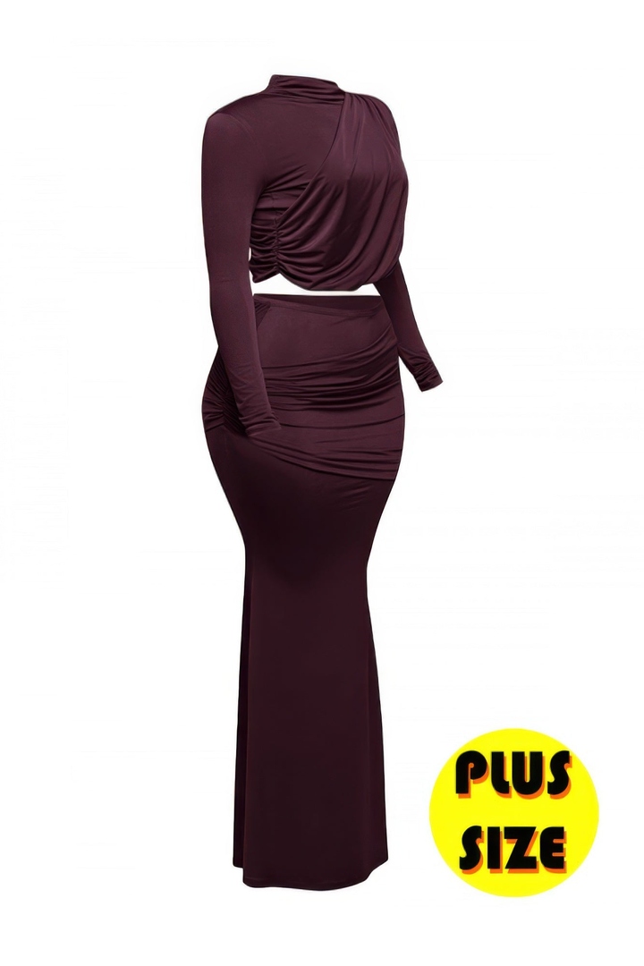 4allseason's tweet image. Effortless chic with our Plus Size Shirring Detailed Top &amp;amp; Long Skirt Set 🌟 Soft, stretchy fabric flatters every curve. Shop now: allseasonfashion.com/products/kgl2-… #PlusSizeStyle #CurvyFashion #TwoPieceSet
