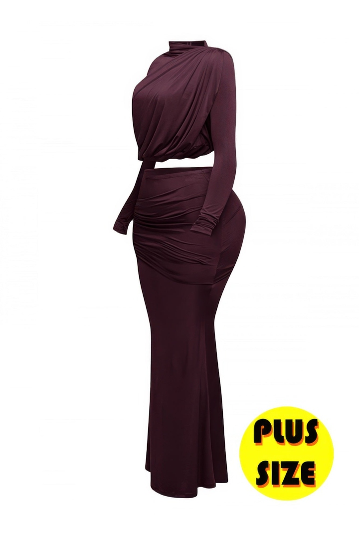 4allseason's tweet image. Effortless chic with our Plus Size Shirring Detailed Top &amp;amp; Long Skirt Set 🌟 Soft, stretchy fabric flatters every curve. Shop now: allseasonfashion.com/products/kgl2-… #PlusSizeStyle #CurvyFashion #TwoPieceSet