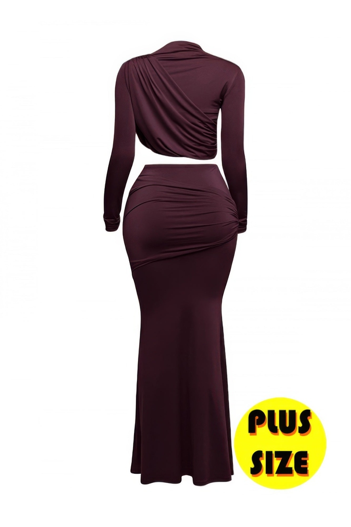 4allseason's tweet image. Effortless chic with our Plus Size Shirring Detailed Top &amp;amp; Long Skirt Set 🌟 Soft, stretchy fabric flatters every curve. Shop now: allseasonfashion.com/products/kgl2-… #PlusSizeStyle #CurvyFashion #TwoPieceSet