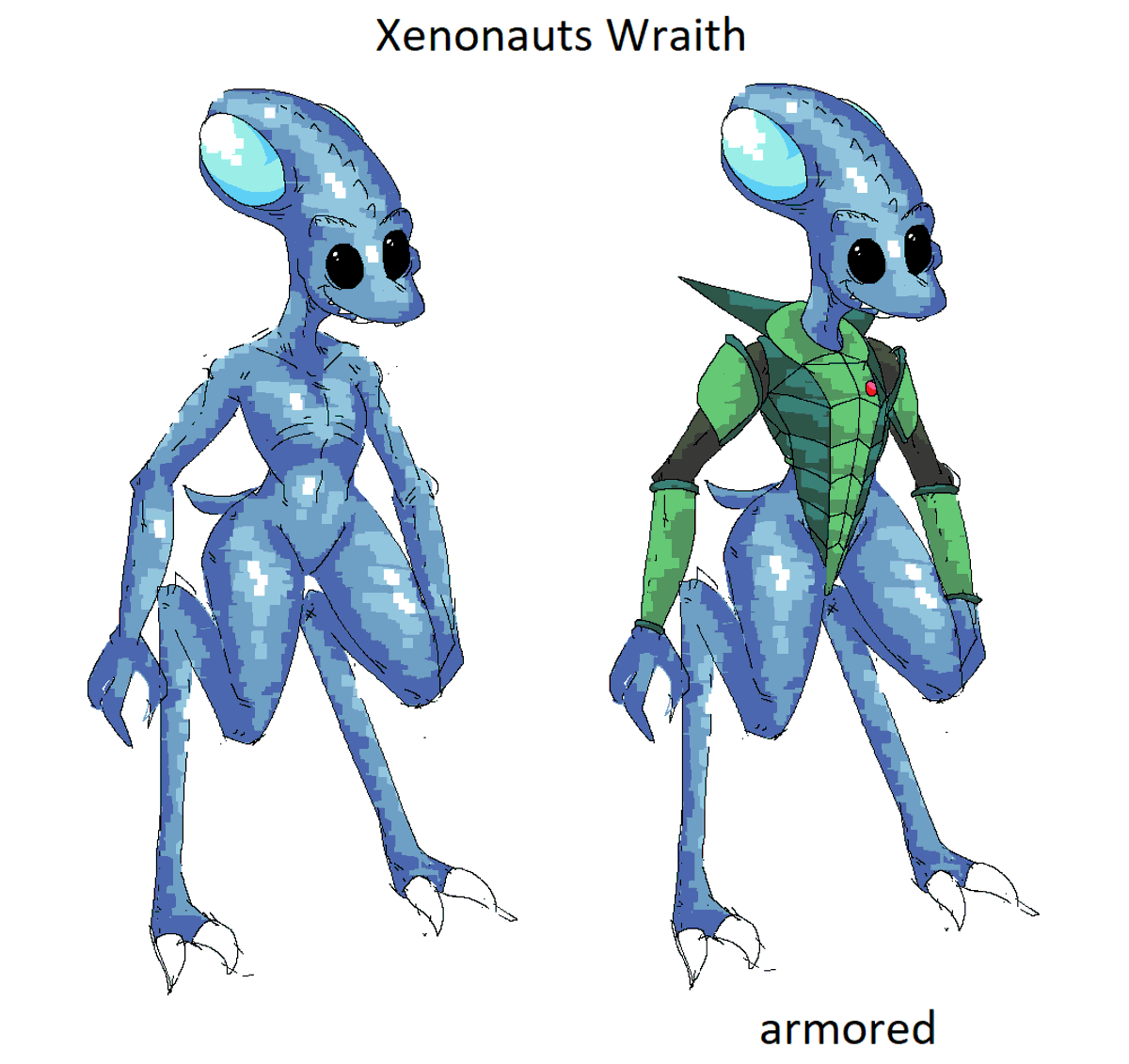 artRollingBox's tweet photo. decided to draw the wraith from Xenonauts as well https://t.co/shnQw65j3R