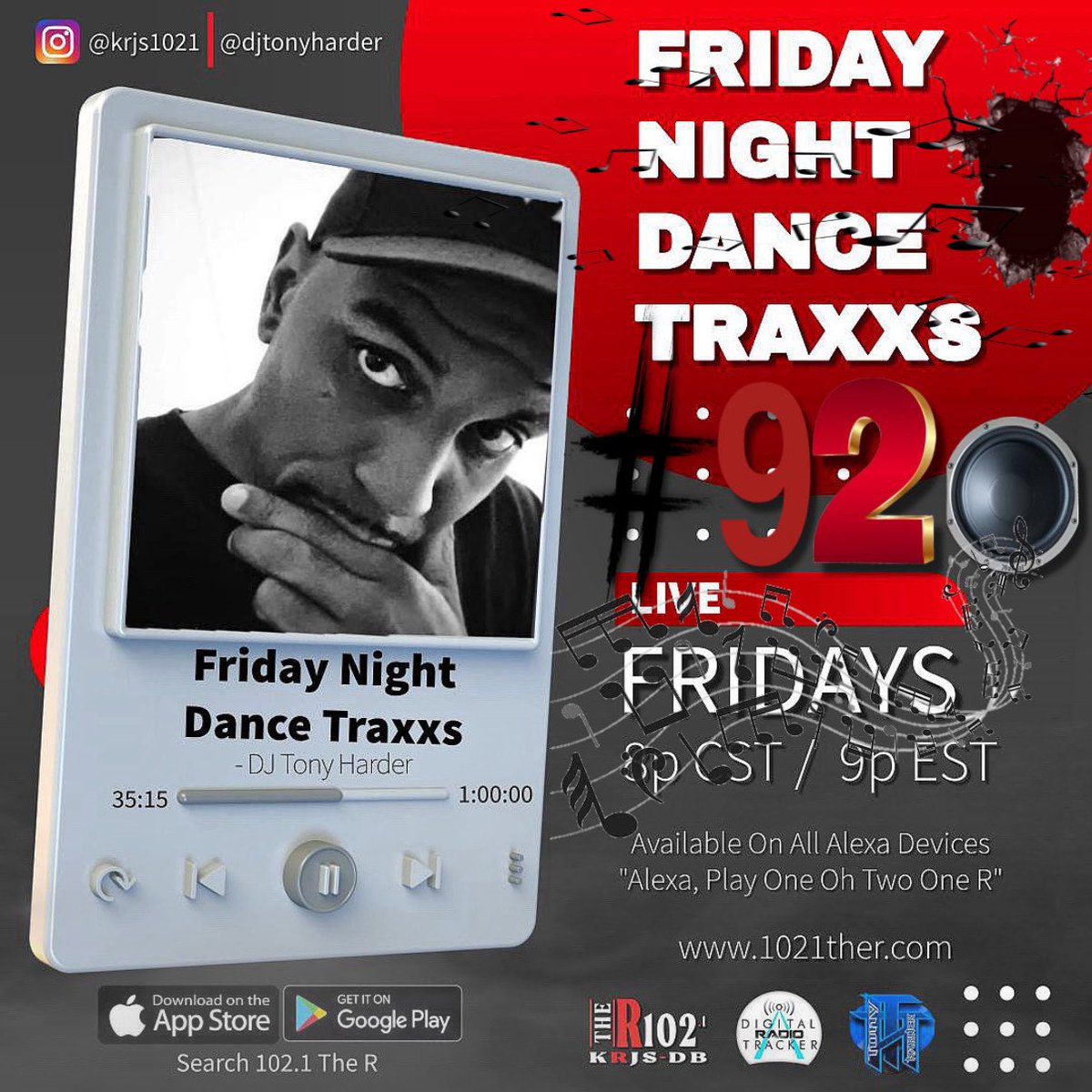 DjTonyharder's tweet photo. #NERVEDJS: #np @djtonyharder - F.N.D. TRAXXS #92 on KRJS-DB 102.1 The R via @djjohnnyo
https://t.co/qerx4EaAsl @krjs1021 @NerveDJs @nervedjdreamer1 @NerveDJsMixtape @NerveDJsRadio @NerveDJscom @1035KTU @kissfm @999KISSFMABUJA @WBLS1075NYC https://t.co/Z7RMO2kn0R