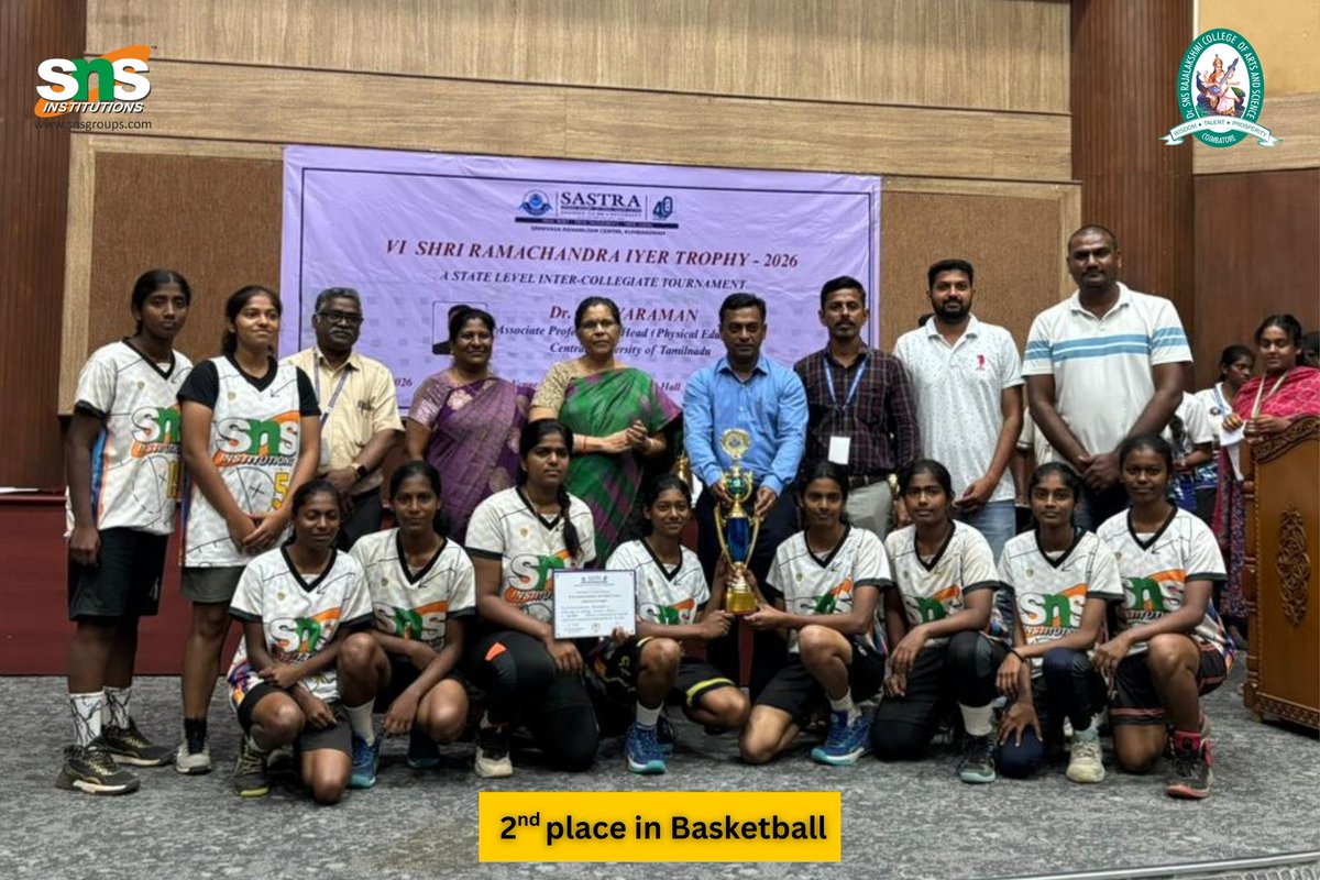 snsinstitutions's tweet image. SNS Women’s Basketball Team wins 2nd place at SRI Trophy 2026 🏀🔥 A proud moment of unity, talent &amp;amp; excellence!
#snsinstitutions #Basketball #TeamSpirit #Victory