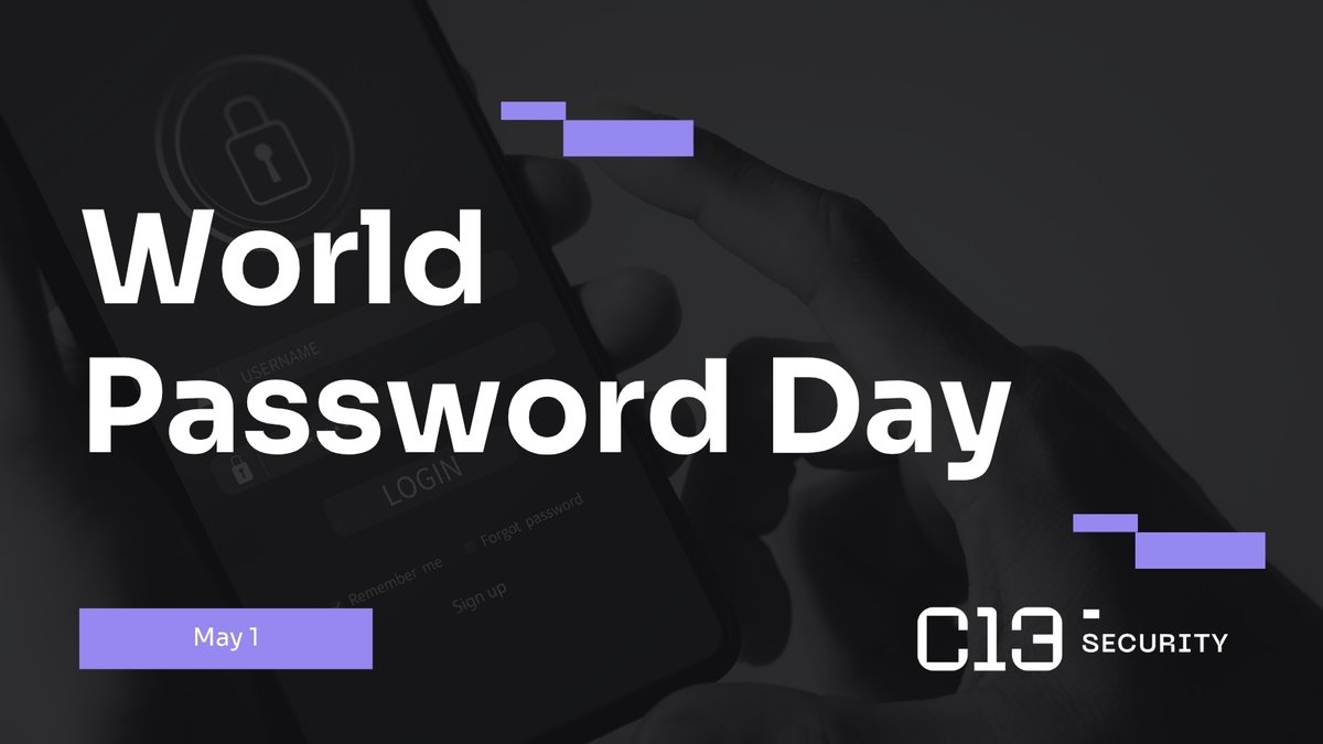 C13Security's tweet image. #WorldPasswordDay is here! Your annual reminder to keep your password habits in check:

📱 Enable 2FA for all accounts (no SMS!).
🔒 Create unique passwords for each account.
🔑 Utilize a password manager.
🛡️ Use a VPN on public Wi-Fi networks.

#InfoSec #CyberSecurity