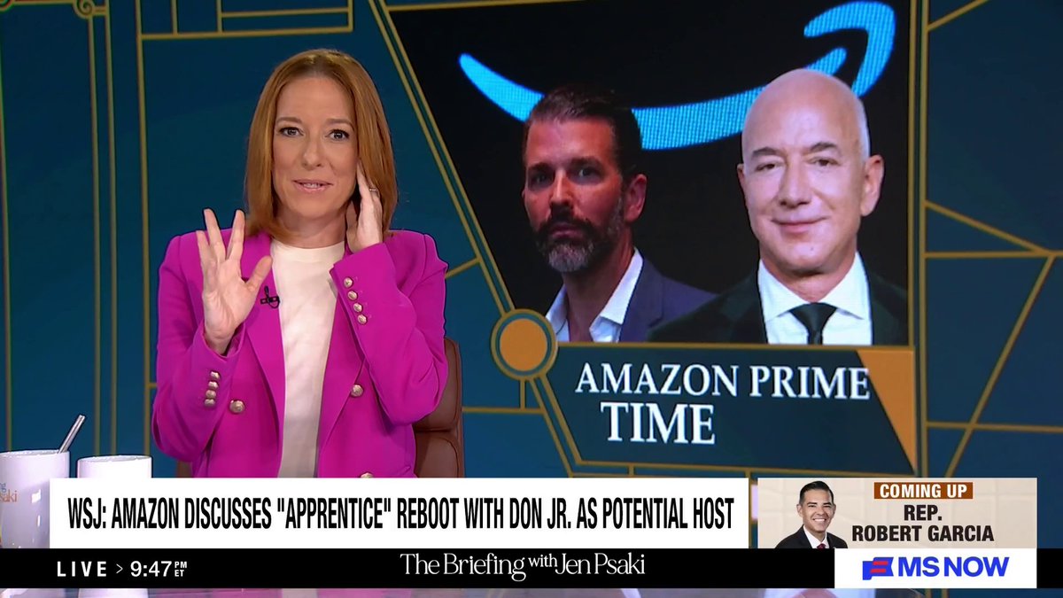 PsakiBriefing's tweet photo. Jen Psaki was interrupted on air by the MS NOW control room to remind her of the 'Melania' box office flop. https://t.co/jpsPNllbx3 https://t.co/AcX3VvhmbT