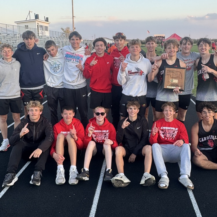 DTCardinals's tweet photo. Your Doniphan-Trumbull Boys Track and Field Team are Lou Plaťte Conference Champions!! Way to make us proud Cardinals!

#WeAreDT #TheCardinalWay https://t.co/HZJMMppfLg