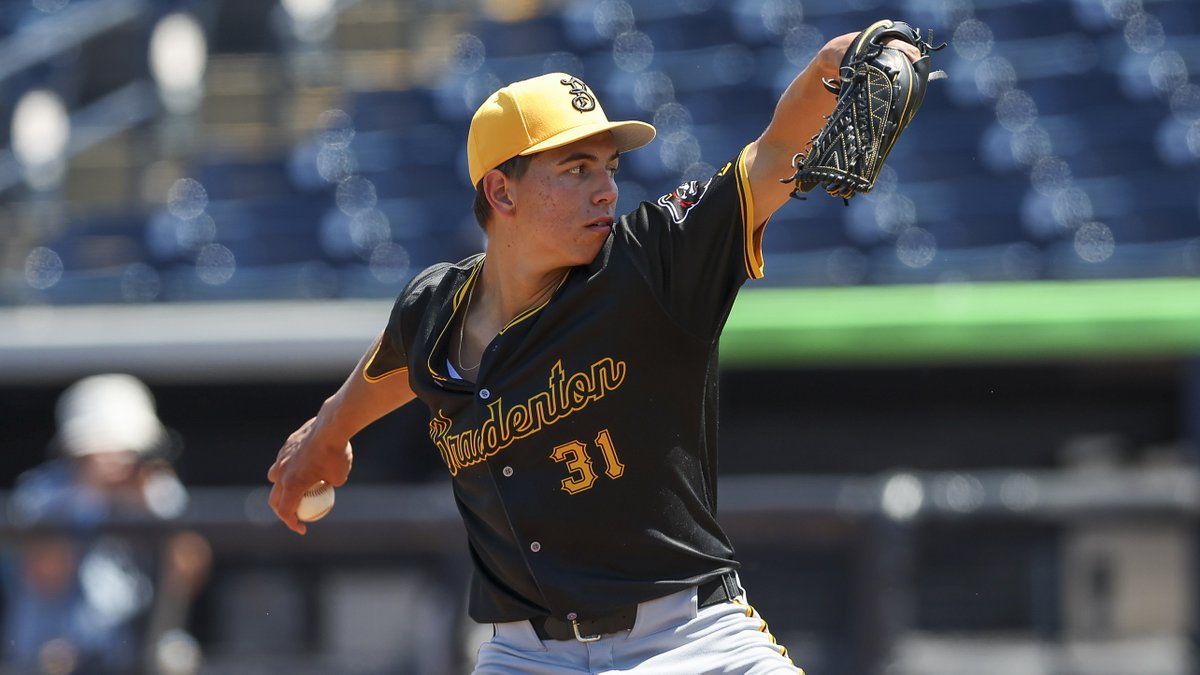 MLBPipeline's tweet image. Seth Hernandez racked up a career-high 19 whiffs and equaled his pro-best with a second consecutive 9-K performance.

The #Pirates' No. 2 prospect is thriving in his first month of pro ball at Single-A: atmlb.com/4tMbLMl
