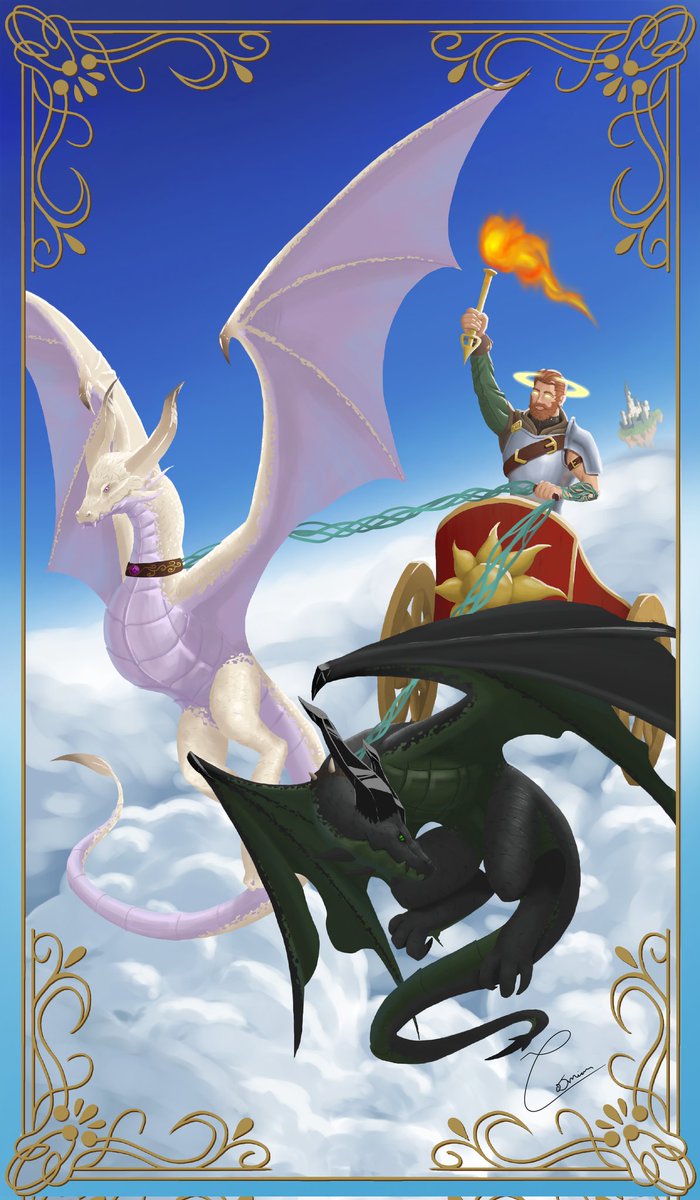 Cosmian_'s tweet image. Do jeito que ta indo, a cada dois milenios eu vou postar algo aqui. Bom..... seguindo o tema da ultima.... O Carro, Carruagem, Carrocinha, como preferir. #art #tarot