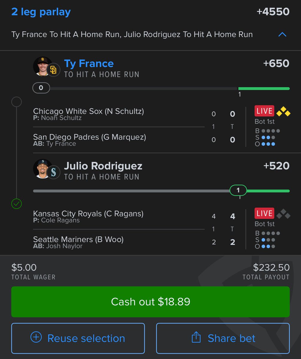 EasyLikeParlay's tweet image. Didn’t post this, but there’s motion ￼😮‍💨 #Gambling𝕏 #MLB