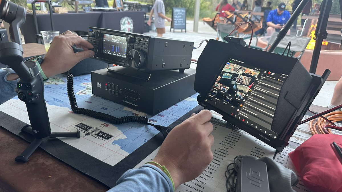 K7AGE's tweet image. IC-7300 MKII HDMI into @Hoshnasi live stream box. #hamradio @IcomAmericaInc