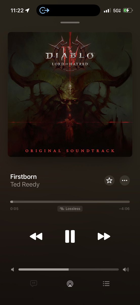 TheRiddlerMan's tweet image. Listening to the #DiabloIV: Lord of Hatred soundtrack for my morning drive to work on #AppleMusic for the global release of the new expansion tonight.
