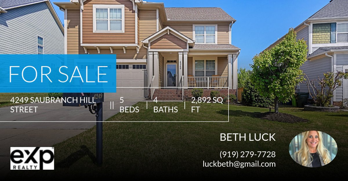BethLuck3's tweet photo. Wow!!!! Priced to sell! $25,000 under tax value!!!! This 5-bedroom home could be yours! Call me at (919) 279-7728 to schedule a showing. Dont wait.. the spring market is gearing up! https://t.co/V1IJMbYrB6 https://t.co/cWXXxgOS3W