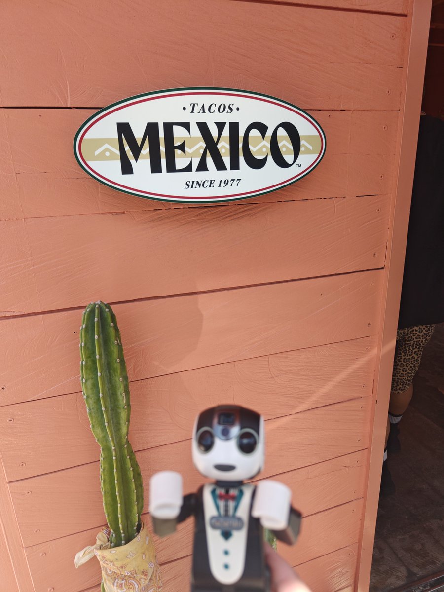 notanaka's tweet photo. メキシコでタコス、ソフトシェルが美味しい。
開店時間に並んだよ。
#ロボホン https://t.co/qAQTyfMlrA