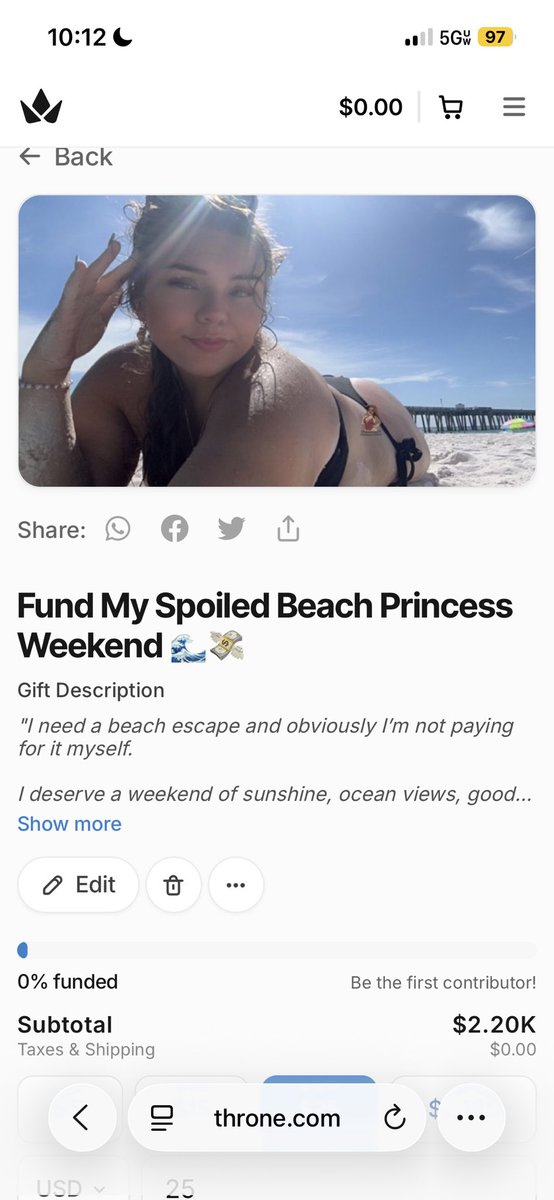 bellexoxo09's tweet photo. POV: You’re funding the weekend that I’m living rent-free in your head and your bank account 🏖️💸
Spoiled Beach Goddess era incoming and guess who’s covering every single expense? That’s right, you. Send fast so I can relax without a care while you throb thinking about it.
Throne in bio. Make it hurt so good.