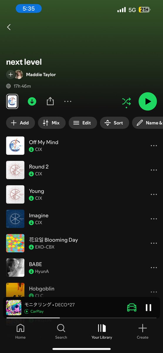 one of my fav playlists i made in 2021 having 4 cix songs to start it off says something