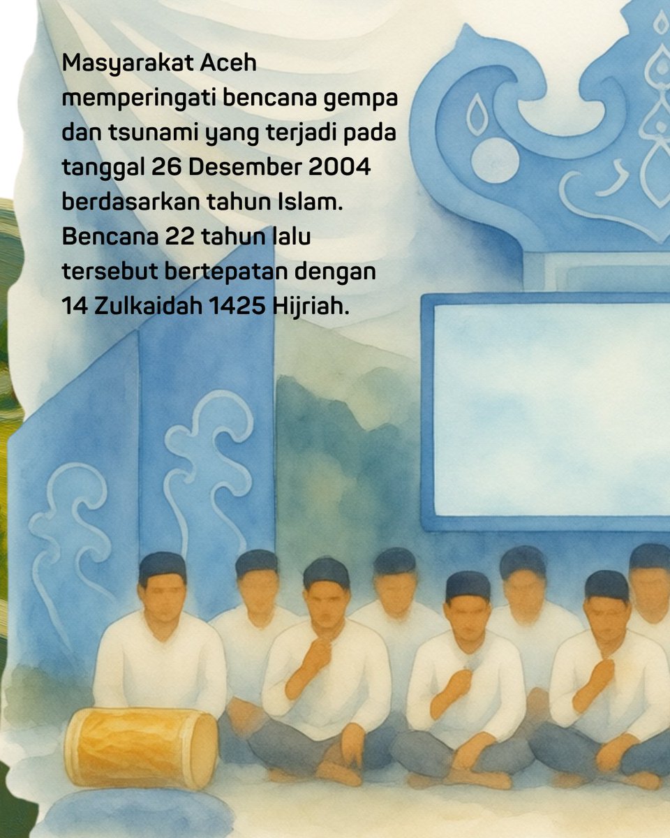 museumtsunamiid's tweet photo. Masyarakat Aceh memperingati bencana gempa dan tsunami yang terjadi pada tanggal 26 Desember 2004 berdasarkan tahun Islam. Bencana 22 tahun lalu tersebut bertepatan dengan 14 Zulkaidah 1425 Hijriah. https://t.co/0ywyobw73O