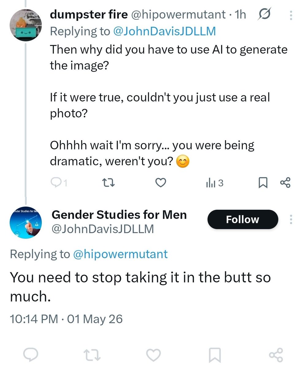 dumpster fire tweet media