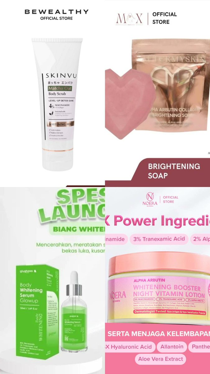 TAU GA SIH ADA BEST COMBO BUAT MERATAKAN WARNA KULIT YANG BELANG, TAPI BELUM BANYAK ORANG YANG TAU SAMA PRODUKNYA??? 🥲
sini aku spill produknya ⬇️
1. s.shopee.co.id/8piI78gDCL
2. s.shopee.co.id/1gF7a0bLbV
3. s.shopee.co.id/AADfhiErUx
4. s.shopee.co.id/2LUoNXuh9z