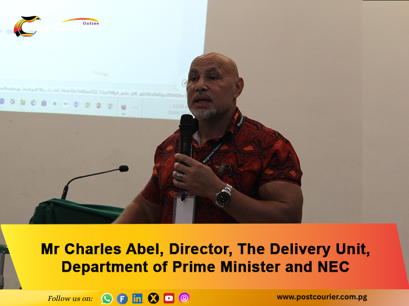 postcourierlive's tweet image. #NATIONAL: While presenting the "Reset@50" document at the Consultative Implementation Monitoring Council (CIMC) Momase Regional Development Forum in Madang last week (April 24, 2026).

Read full article here: ( postcourier.com.pg/abel-calls-for… )