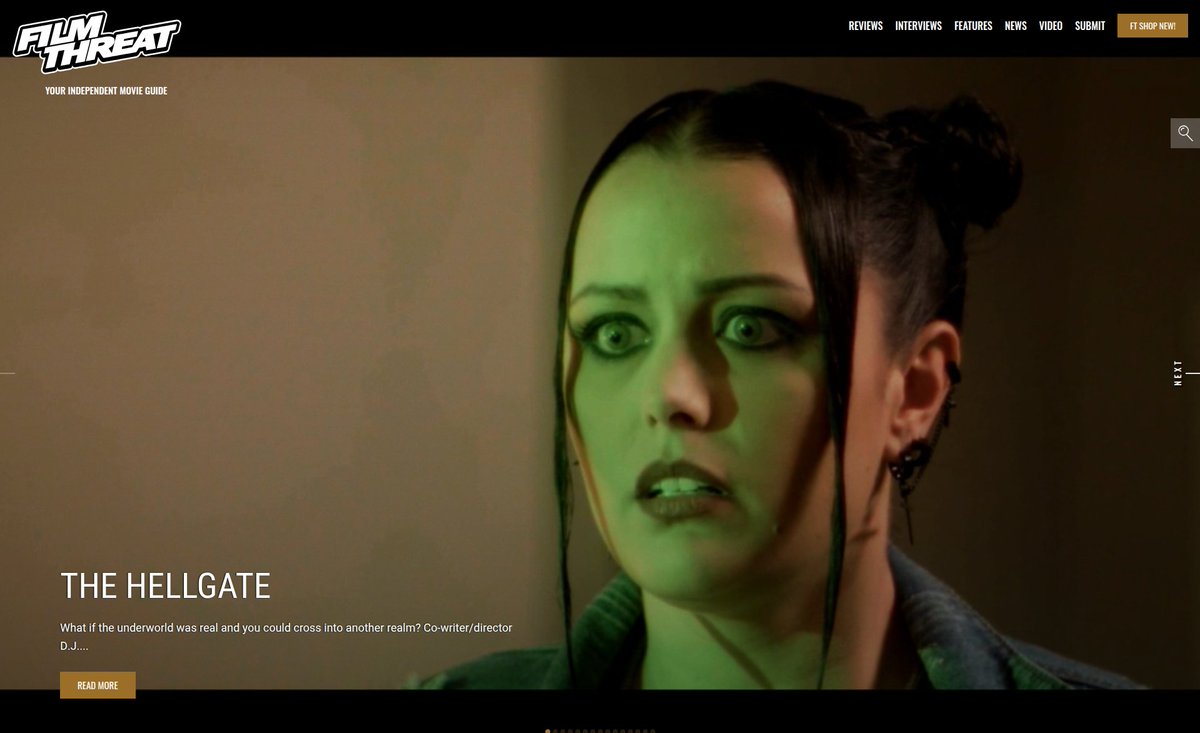 FilmThreat's tweet image. “…Lillian snaps a picture of Stacy on a whim. When they look at it later, they have captured an image of an actual ghost.“ Bradley Gibson sees the horrors that lay beyond The Hellgate. filmthreat.com/reviews/the-he… #SupportIndieFilm #TheHellgate #Horror