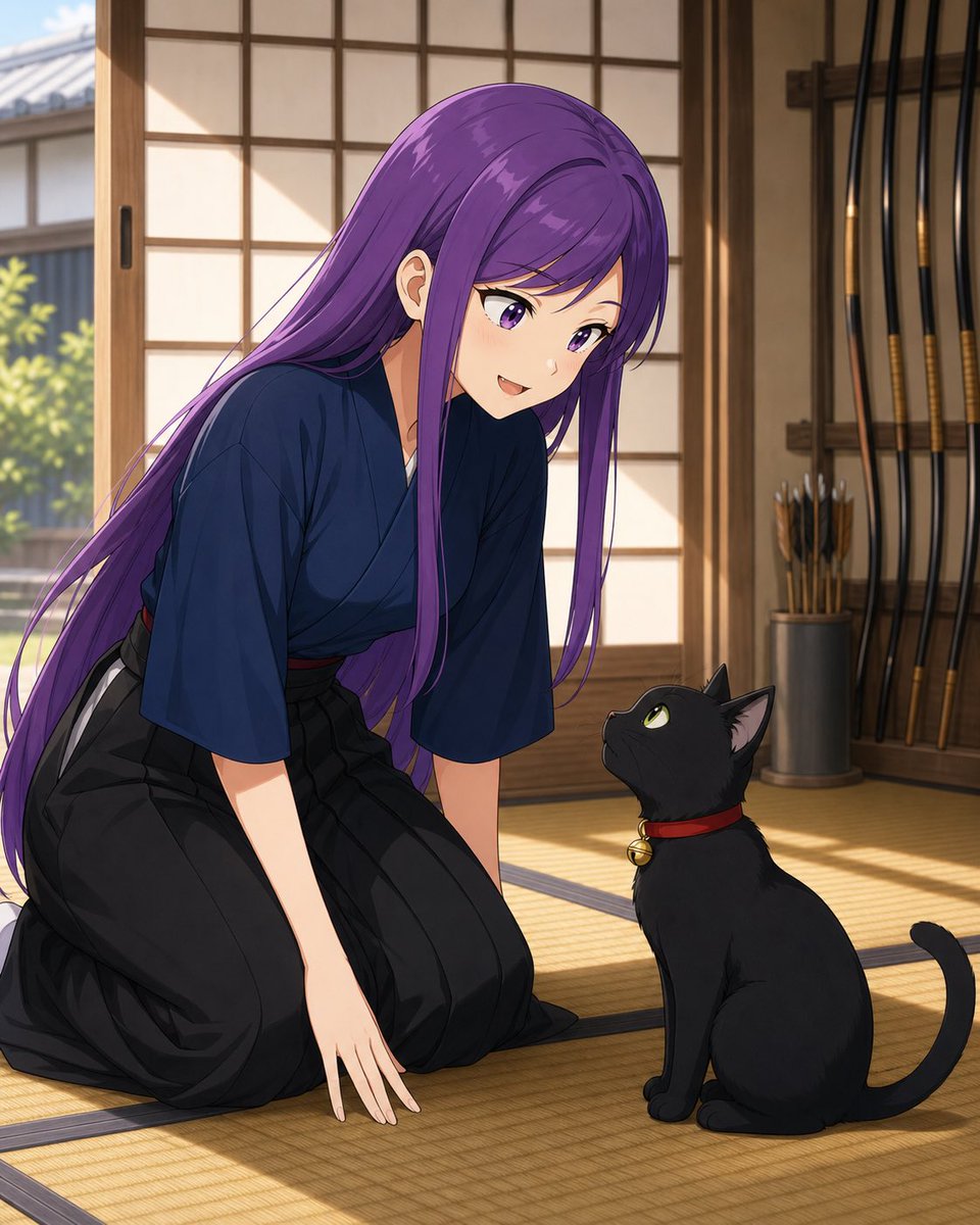今日も黒猫ちゃんが遊びにきてたよ