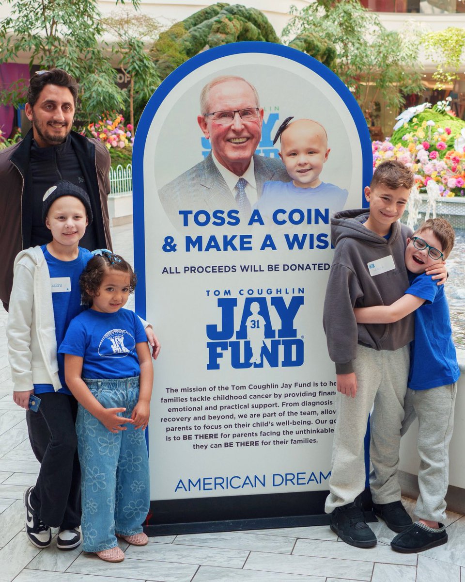 americandream's tweet photo. Today, American Dream welcomed 40 incredible children and their families from the Tom Coughlin Jay Fund for their annual Sunday Blitz at The Gameroom Powered by Hasbro 💙

@nygiants @tcjayfund https://t.co/raXemkVHo9