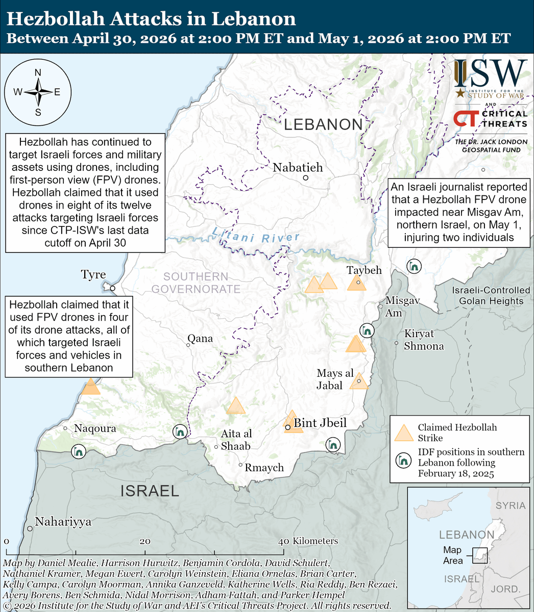 Institute for the Study of War tweet media
