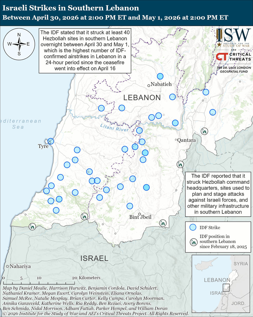 Institute for the Study of War tweet media