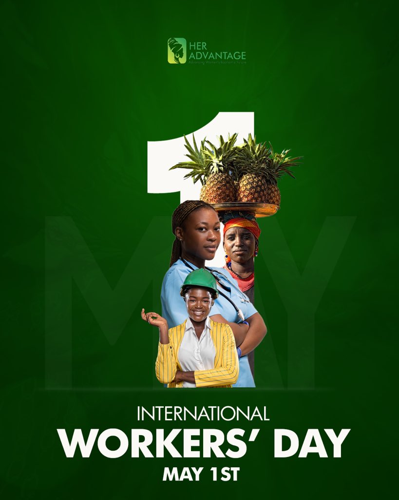 HerAdvantageOrg's tweet image. Happy Workers’ Day.

To every woman doing the work, we see you.

We celebrate you at Her Advantage.

#HerAdvantage #WorkersDay #WomenInBusiness #FinancialInclusion #InclusiveGrowth