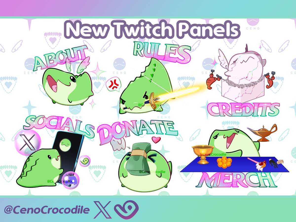 Ceno🐊💫Magical Familiar Vtuber Artist tweet media
