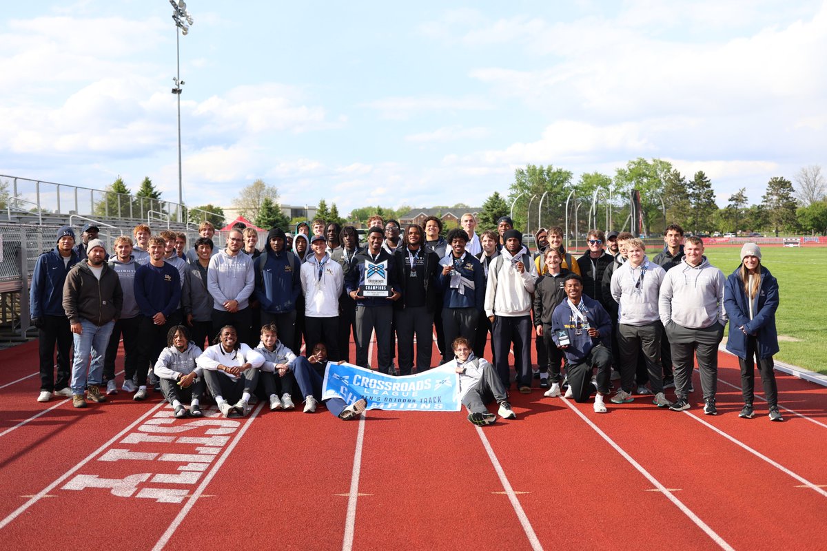 MUKnights's tweet photo. Champions 🏆🏆

@MarianTrackXC sweeps the Crossroads League Championship once again, winning the men's and women's titles for the sixth consecutive year! https://t.co/TQBvtWtU19