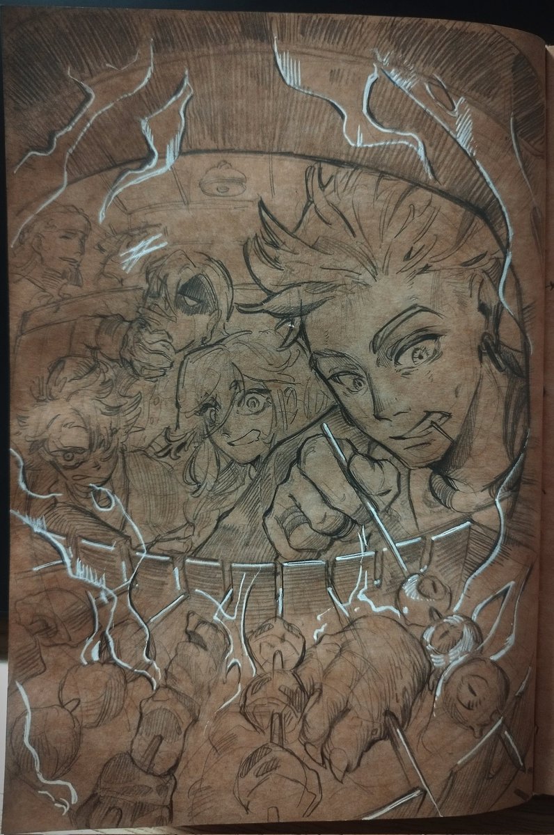 clownmo_'s tweet image. Barbeque with the family!!! Drew it because I was having barbeque with my roommates at like 4 in the morning.
#enjin #riyo #zanka #rudo