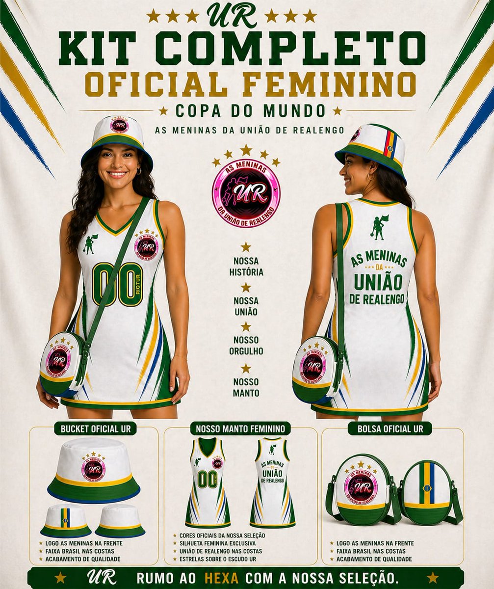 URealengo's tweet photo. Nossa história, nossa união, nosso manto!💚💛 ✨

A coleção oficial União de Realengo está pronta para ganhar as ruas.

Garanta já o seu e venha se juntar com a gente na torcida pelo Hexa 💚💛

Boa noite e bom final de semana a todos nós 🙏🏻 https://t.co/Ml0MWcirAB