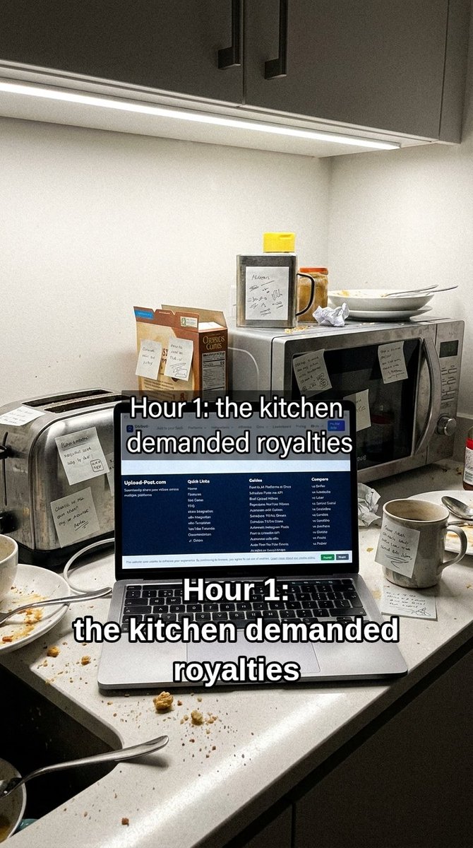 HiImg2html's tweet image. Actually it was Upload-Post: one API for publishing across platforms without babysitting every app.

Please do not feed your microwave a content calendar.

#automation #socialmedia #saas #developer #startup