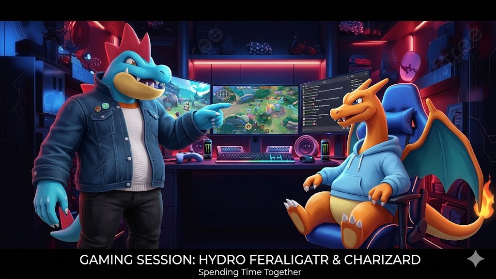Charizardch's tweet image. Charizard and also #hydroFeraligatr And #Charizard spend time together - on #YouTubechannel #Charizardx