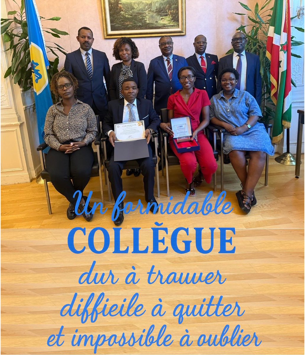 NtahirajaThren1's tweet image. En cette journée du 1er mai 2026 dédiée à la Fête internationale du Travail et des Travailleurs, j’ai l’honneur de présenter mes félicitations, remerciements, encouragements, compliments et gratitudes à tous les membres du personnel de l’Ambassade de #Burundi à Bruxelles, pour